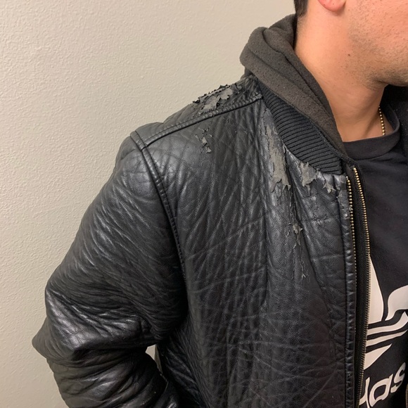OBEY Leather Jacket - Picture 7 of 8